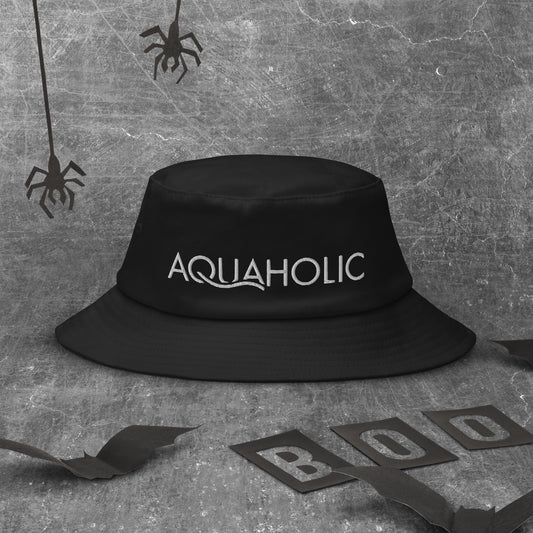 AQUAHOLIC Old School Bucket Hat