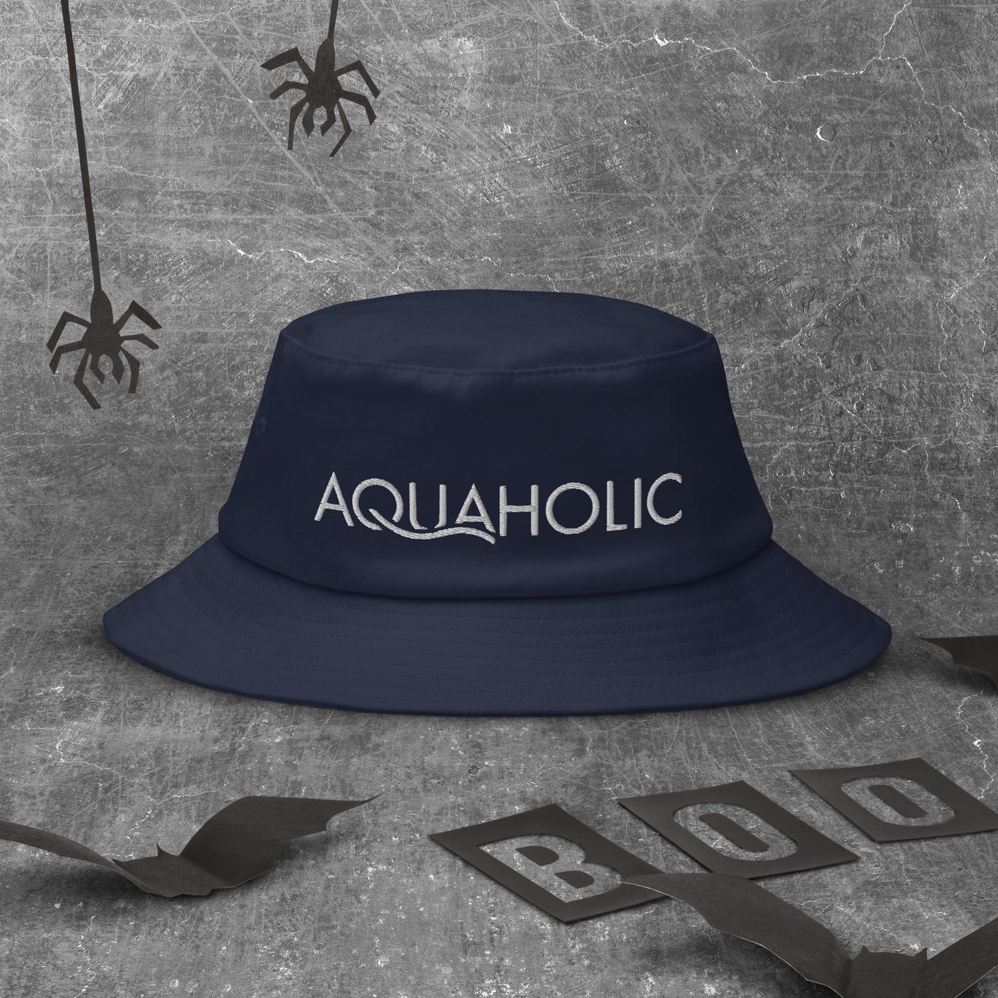 AQUAHOLIC Old School Bucket Hat