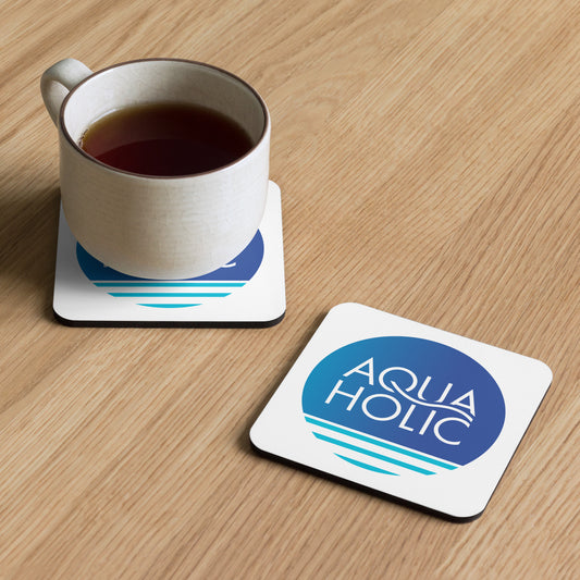 AQUAHOLIC Cork-back coaster