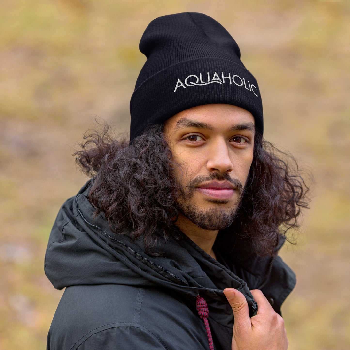 AQUAHOLIC Cuffed Beanie