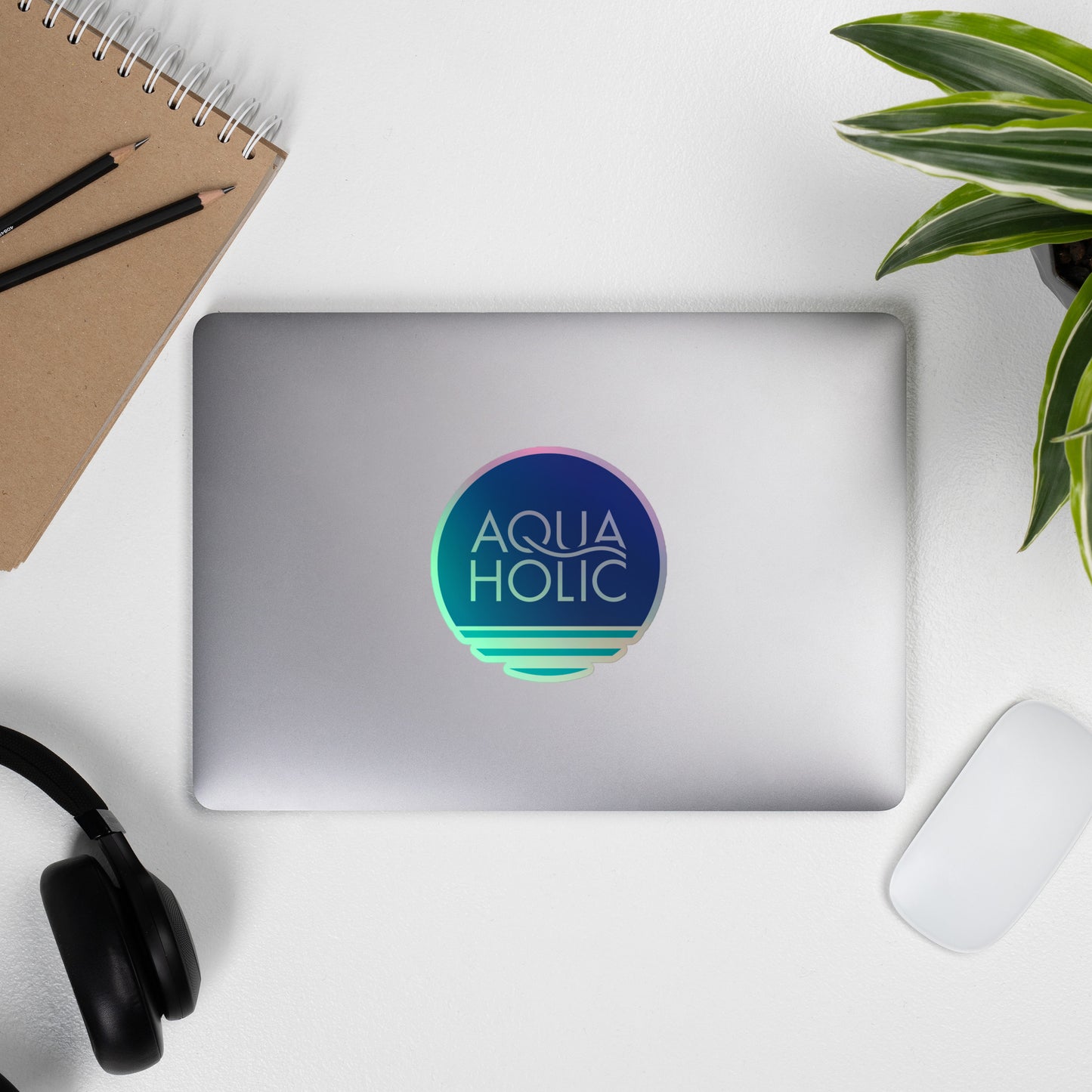 AQUAHOLIC Holographic stickers