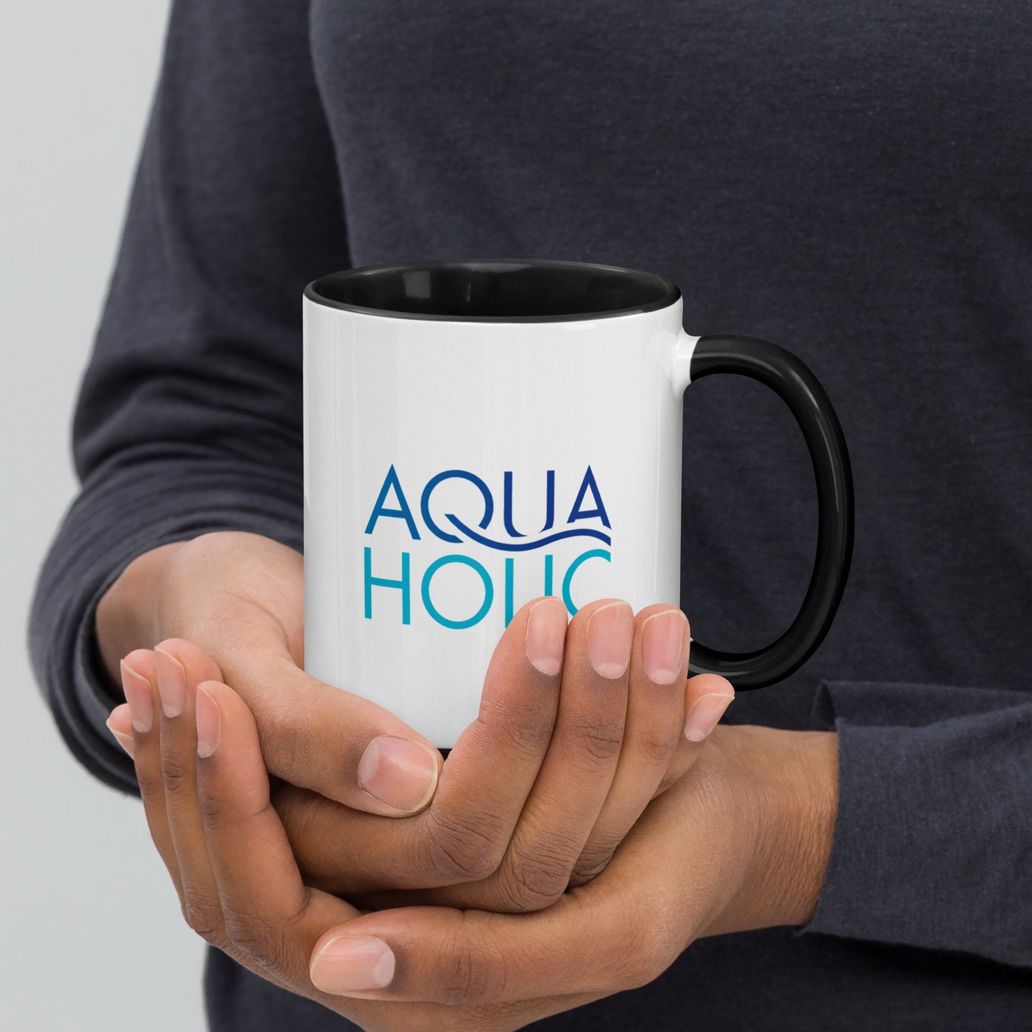 AQUAHOLIC Mug with Color Inside