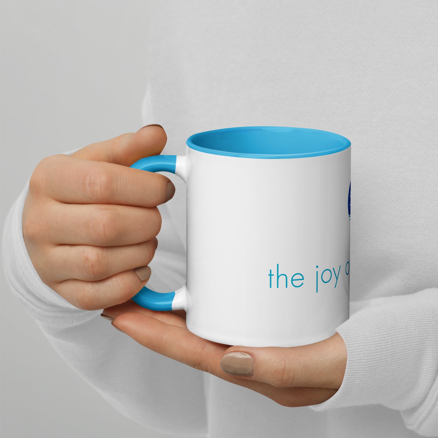 The Joy of Life Afloat Mug with Color Inside