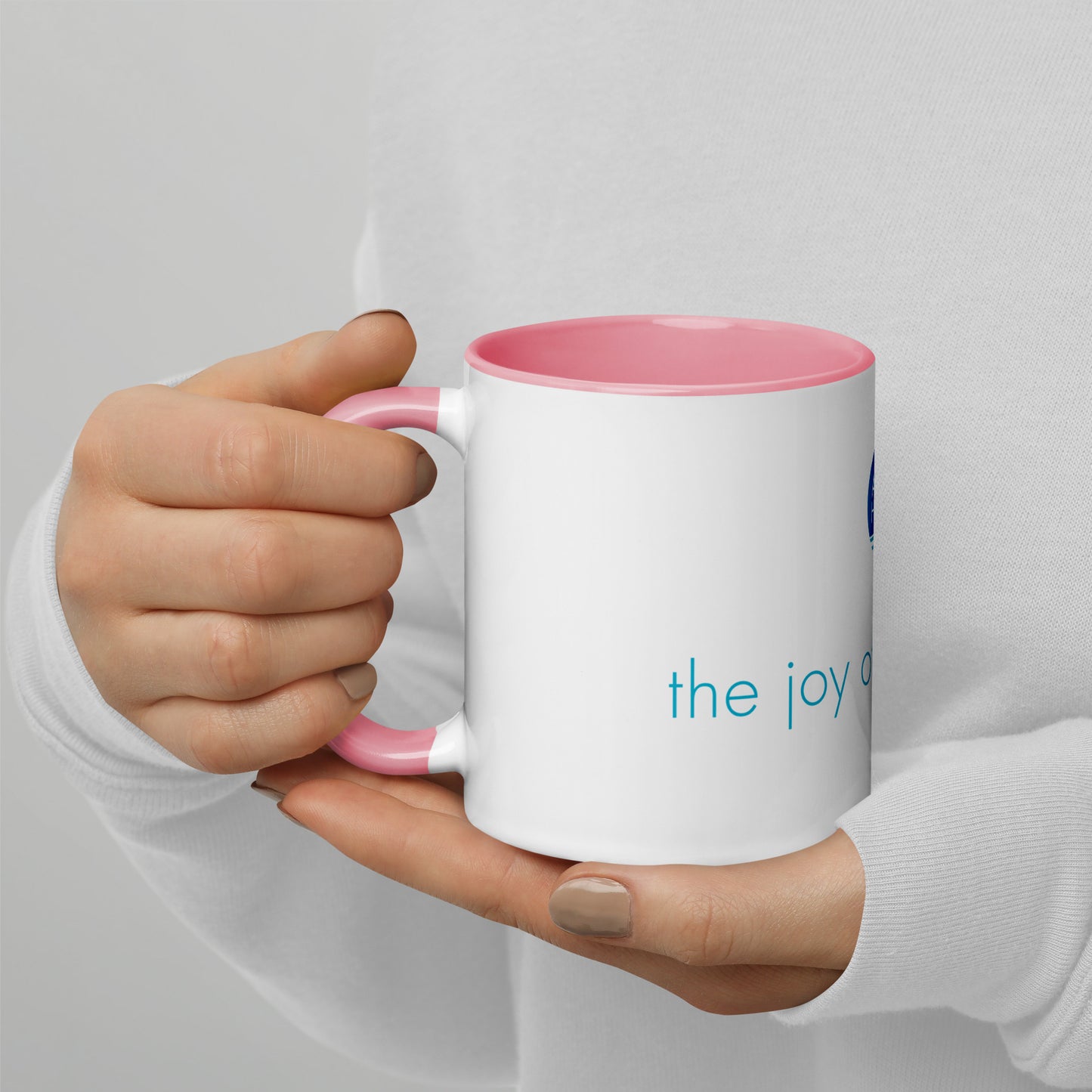 The Joy of Life Afloat Mug with Color Inside