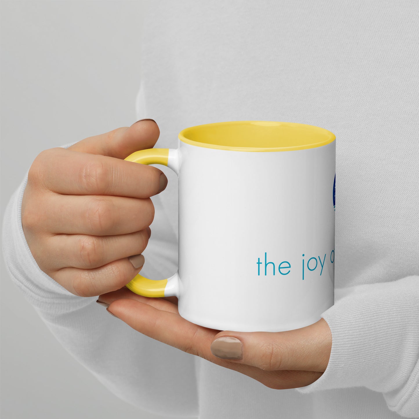 The Joy of Life Afloat Mug with Color Inside