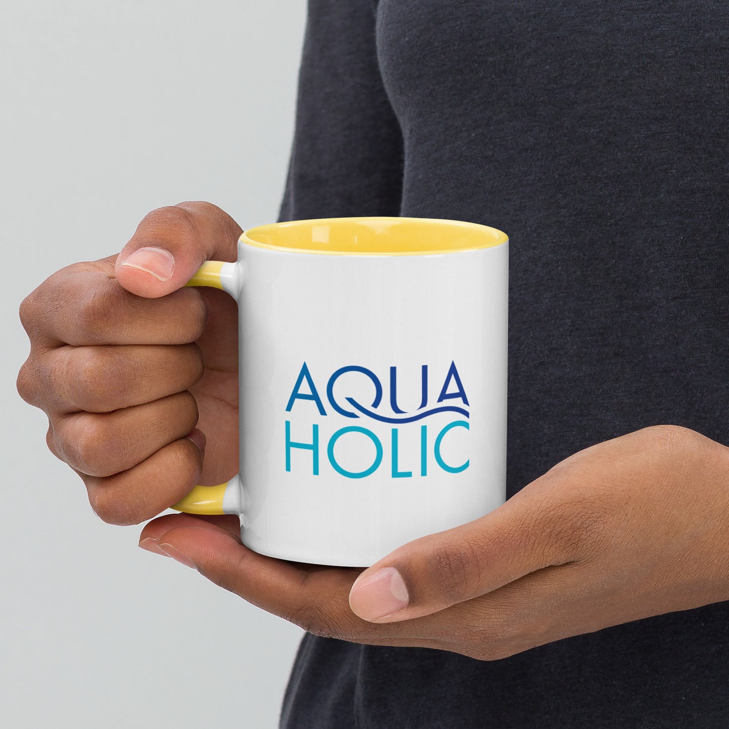 AQUAHOLIC Mug with Color Inside